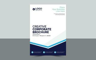 creativo corporativo folleto. vector