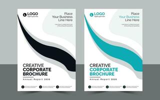 creativo corporativo folleto. vector