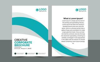 creativo corporativo folleto. vector