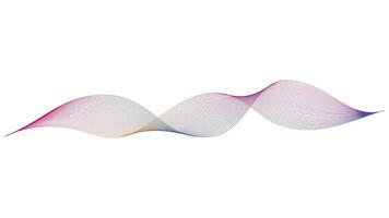 abstract a wave pattern with colorful lines on white background vector design