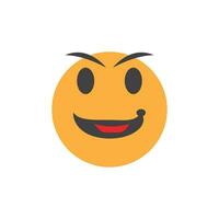 Smile icon emoticon symbol template vector