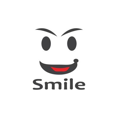 Smile icon emoticon symbol template