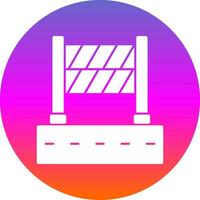 Road Block Vector Icon Design