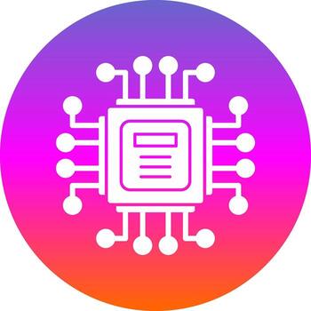 Computer Chip Vector Icon Design