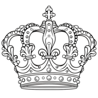 crown queen cartoon ai generative png