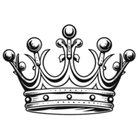 coroa rainha desenho animado ai generativo png