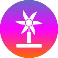 Wind Turbine Vector Icon Design