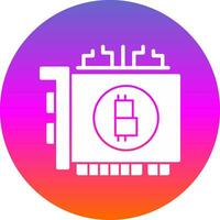 bitcoin minería vector icono diseño