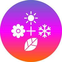 Seasons Vector Icon Design