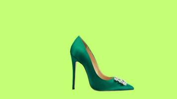 animado zapato en verde antecedentes video