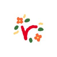 lowercase with flower design png