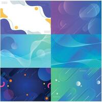 Colorful geometric background. Liquid color background design. Fluid shapes composition. Eps10 vector. vector