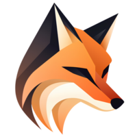 cartoon fox ai generative png