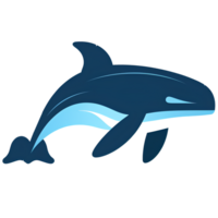 cartoon whale ai generative png