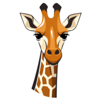 tecknad serie giraff ai generativ png