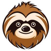 cartoon sloth ai generative png