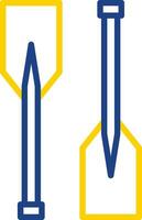 Oars Vector Icon Design