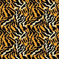 Seamless Tiger fur texture with abstract modern  design perfect for any printed artwork, wallpaper. vector