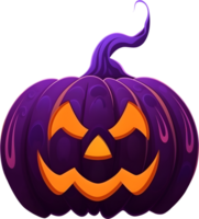 Víspera de Todos los Santos calabaza Jack-o-lantern decoración, ai generado, png archivo No antecedentes