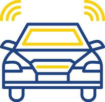 Autonomous car Vector Icon Design