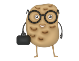 3d rolig potatis png