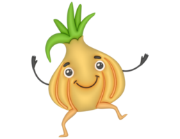 3d Funny onion png