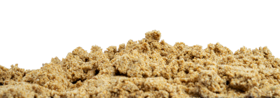 heap of wet sand isolated png