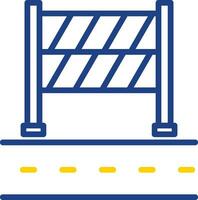 Road Block Vector Icon Design