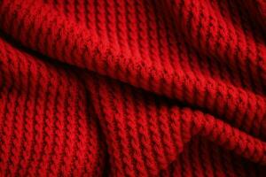 Red sweater pattern. Generate Ai photo