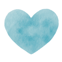 cuore colore carino acquerello png