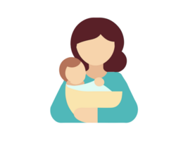 An Image of a Baby and a Mother png