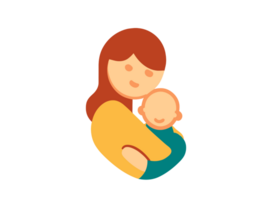 An Icon of a Mother and a Baby png