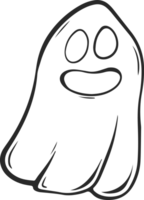 cute halloween ghost outline png