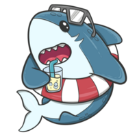 niedlicher Hai-Cartoon png