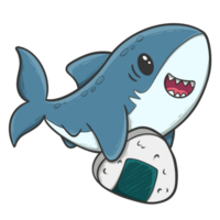 dibujos animados lindo tiburón png