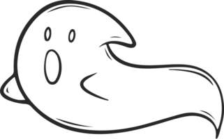 cute halloween ghost outline png