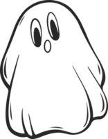 schattig halloween geest schets png