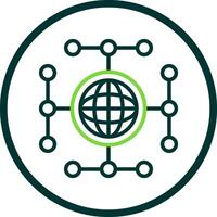 Global network Vector Icon Design