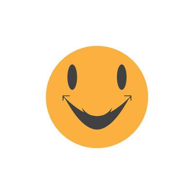 Smile icon emoticon symbol template