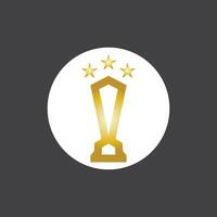 Simple Trophy logo design Vector Template