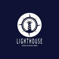 Simple Lighthouse icon  sign  logo vector