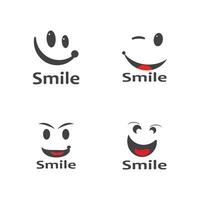 sonrisa icono emoticon símbolo modelo vector