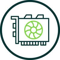 Gpu mining Vector Icon Design