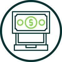 Online money Vector Icon Design