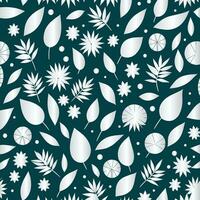 Leaf pattern background vector