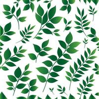 Green leaf background pattern vector