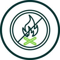No Fire Allowed Vector Icon Design