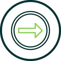 Turn Right Vector Icon Design