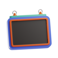 werkplaats whiteboard illustratie 3d png