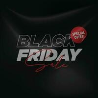 Black friday banner template vector